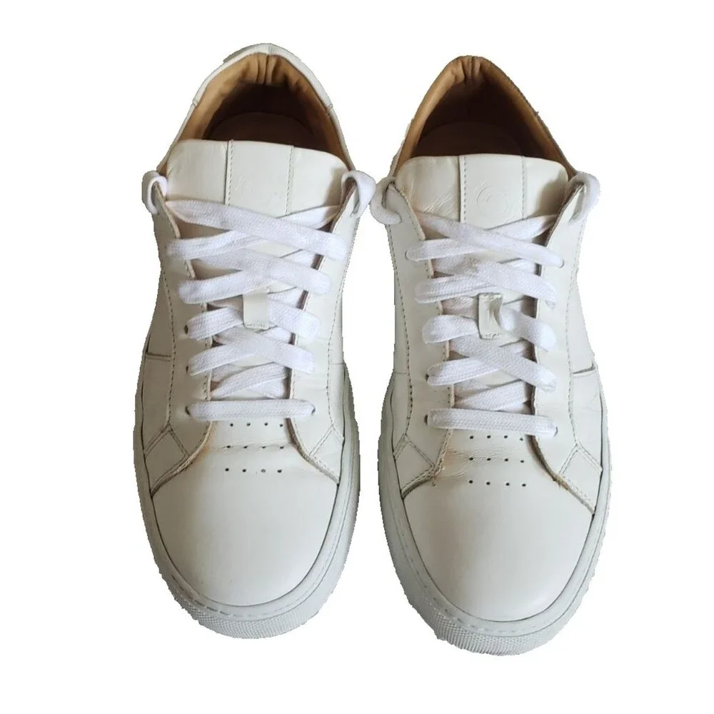 GREATS Brooklyn Shoes Mens Sz 9 Regent 2.0 Casual Low Top Sneakers White Leather